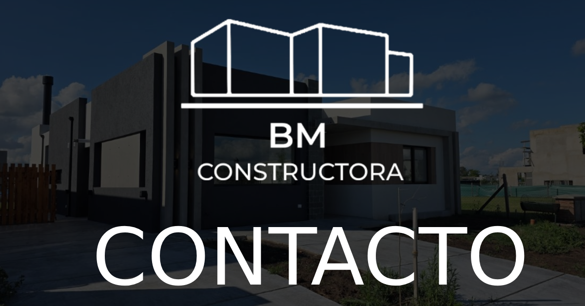 Contacto – - BM Constructora